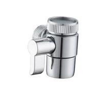 Válvula Desviadora Pulgada 1/2 de Cobre Plata, Ducha | Entrada y Dos Salidas, Mando Único de Control, Recambio para Cabezal Manual y Grifo