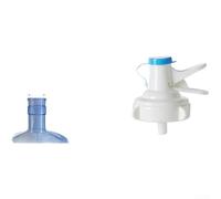 Válvula dispensadora de agua, 1 paquete de boquilla de control de flujo ajustable con cubierta antipolvo, salida rápida de 150 ml/6 s para aberturas de cubo de 5,5 cm, grifo higiénico de silicona PP