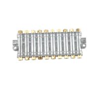 Válvula distribuidora volumétrica de aceite de grasa para sistemas de lubricación centralizados - Construcción de aleación de zinc y latón, 2-10 salidas - Maquinaria industrial, moldeo por inyección