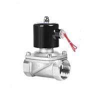 Válvula DN08 DN10 DN15 DN20 DN25 DN32 DN40 DN50 Válvula solenoide de acero inoxidable normalmente cerrada 220VAC 12VDC 24VDC Válvula solenoide(12vdc,DN15)