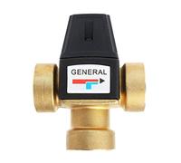 Válvula DN25 calentador de agua solar 3-Way termostática Mezclador de válvula 1 pulgada 3 vías macho de rosca válvula termostática de mezcla