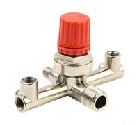 Válvula doble del regulador del tubo de salida para los compresores de aire con el tipo estructura del pistón