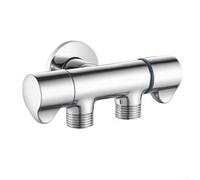 Válvula dual del triángulo del control para la lavadora 1 en 2 hacia fuera distribuidor del agua toda la construcción de cobre