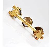 Válvula Ducha Termostática Latón Mezclador Intubación/Rosca Tornillo Columna De Ducha Desviador For Baño Bañera 2/3/4/5 Salida 3 Perillas Termostato Integral, Cartuchos De Latón(5 WAY,Thread)