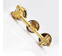 Válvula Ducha Termostática Latón Mezclador Intubación/Rosca Tornillo Columna De Ducha Desviador For Baño Bañera 2/3/4/5 Salida 3 Perillas Termostato Integral, Cartuchos De Latón(3 WAY,Thread)