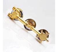 Válvula Ducha Termostática Latón Mezclador Intubación/Rosca Tornillo Columna De Ducha Desviador For Baño Bañera 2/3/4/5 Salida 3 Perillas Termostato Integral, Cartuchos De Latón(5 WAY,Intubation)