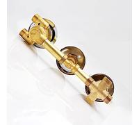 Válvula Ducha Termostática Latón Mezclador Intubación/Rosca Tornillo Columna De Ducha Desviador For Baño Bañera 2/3/4/5 Salida 3 Perillas Termostato Integral, Cartuchos De Latón(4 WAY,Thread)