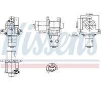 Válvula EGR AGR eléctrico 98183 NISSENS para RENAULT NISSAN SUZUKI DACIA