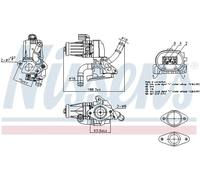 Válvula EGR AGR eléctrico 98232 NISSENS para FORD TRANSIT Furgoneta