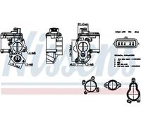 NISSENS Válvula EGR para RENAULT: Master, Scénic, Trafic, Espace, Mégane, Laguna, Latitude, Koleos & NISSAN: NV400, X-Trail, Primastar (Ref: 98265)
