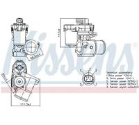Válvula EGR AGR eléctrico 98347 NISSENS para FORD MONDEO III Turnier MONDEO III