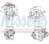 NISSENS 98349 Válvula EGR