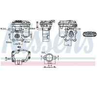 Válvula EGR AGR eléctrico 98447 NISSENS para TOYOTA VERSO S YARIS COROLLA Sedán
