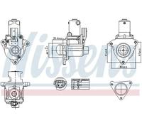 NISSENS 98510 Válvula EGR