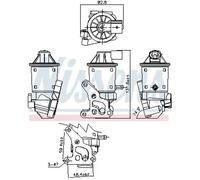 Válvula EGR AGR electroneumático 98152 NISSENS para VW POLO III LUPO I POLO