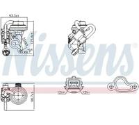NISSENS AGR-Válvula Compatible Para Mercedes-Benz E-Class SL