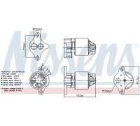 Válvula EGR AGR mecánico 98560 NISSENS para CHEVROLET DAEWOO