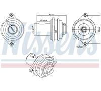 Válvula EGR AGR neumático 98411 NISSENS para MERCEDES-BENZ SMART