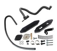 Válvula EGR Compatible con Ford F250 F350 2011-2019 6.7L Powerstroke Kit de válvula EGR negra Kit de enfriador de válvula EGR Coolan combustible para