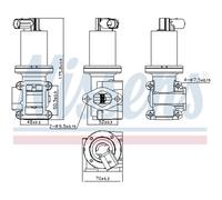 NISSENS 98180 Válvula EGR