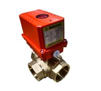 Válvula eléctrica de 2 "y 3 vías ac220v DC12V DC24V válvula de bola eléctrica válvula de bola eléctrica 3 líneas 2 Control, familia, empresa, producción
