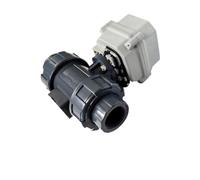 Válvula eléctrica DN25 de 1 "para fluido corrosivo DC12V,DC24V, AC24V Válvula de agua automatizada con anulación manual for ahorro de agua