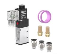 Válvula electromagnética de conmutación rápida 4V21008 DC12V, 2 posiciones 5 maneras con la filtración integrada para el flujo de aire