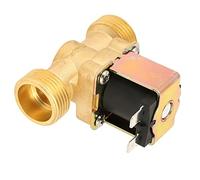Válvula electromagnética eléctrica de latón G3/4 de agua 12 V DC normalmente cerrada