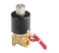 Válvula electromagnética normalmente abierta de latón, conexión roscada G1/4 de AC220V para la fontanería industrial, sistemas de riego, equipo neumático