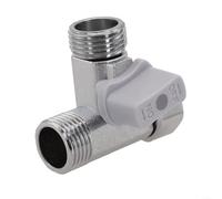 Válvula en T de aleación de zinc para dividir la línea de agua para apoyar el bidé y el tanque del inodoro de una fuente de parada de ángulo único