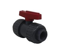 Valvula esfera agua conexión roscada pvc valvula tubo piscina grifo plastico agricola valvula bola union doble (Rosca 1/2 pulgada)