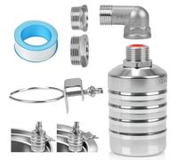 Válvula flotante de acero inoxidable 304 con mecanismo de bola integrado para un control fiable del nivel de agua
