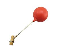 Válvula flotante de latón para tanque de agua, válvula de bola flotante para inodoro, cisterna, estanque, piscinas pequeñas, 0.5 pulgadas, DN15, rojo, 0.75 pulgadas, dn20 rojo