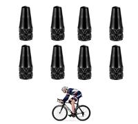 Válvula Francesa,Tapon Bici Carretera,Tapones Bicicleta MTB,8 Pcs Tapa Valvula Bici,Tapas De Válvulas Anodizado,Tapas De Válvula De Bicicleta,Presta De Aluminio Anodizado,Ciclismo Tapas De Neumático