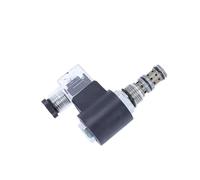 Válvula hidráulica de cartucho roscado normalmente abierta válvula solenoide normalmente cerrada bidireccional unidireccional corte dos posiciones 2 circuitos(DHF16-220)