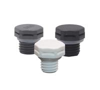 Válvula impermeable y transpirable, 10 unidades, M12 x 1,5, nailon, válvula de purga impermeable, tornillo en protección conector E-PTFE de 12 mm de ventilación de plástico (M12 x 1,5 negro, 10