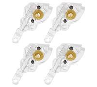 Válvula inclinadora de pared - Reemplazo del mecanismo de pared horizontal, 4 kit de reparación para persianas, componente de riel principal de perfil bajo, persiana de ventana inclinable