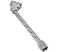 Válvula infladora de neumáticos de codo de metal de conexión rápida para bicicletas, ajuste de latón con rosca interna para válvulas Presta para Dunlop portátil, 56 g, plata (A)