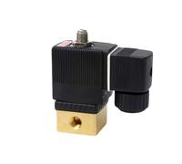 Válvula magnética de compresor de aire de 2 posiciones de 3 vías 6014 G1/8 G1/4 24 V CC 110 Vac 220 Vac (CA 110 V, 1/8 pulgadas)