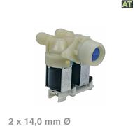 Válvula Magnética Doble 180° 14,0mm Lavadora 480111100199 Whirlpool Bauknecht