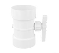 Válvula manual de control de volumen de aire de PVC para gestión de flujo de aire de conductos con resistencia a la presión compatible con tuberías de escape y ventilación (90 mm)