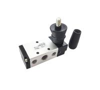 Válvula mecánica neumática de tracción 1 Uds 4HA210-08 1/4 "2 posiciones 5 puertos Manual válvula de aire neumática de cinco vías Control operado por palanca Manual(With 10mm Fittings)
