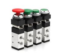 Válvula mecánica neumática, válvula Manual de 2 posiciones y 5 vías, válvula de Control de interruptor de aire, 1 Uds.(MV522LB)