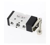 Válvula mecánica Válvula mecánica de rueda de desplazamiento de 5 vías y 2 posiciones M.V-09 con palanca de rodillo MV522R Entrada de aire Salida 1/4" Escape 1/8"(MV-09)