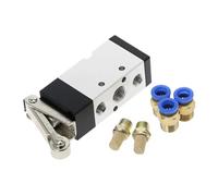 Válvula mecánica Válvula mecánica de rueda de desplazamiento de 5 vías y 2 posiciones M.V-09 con palanca de rodillo MV522R Entrada de aire Salida 1/4" Escape 1/8"(MV-09-PC 6mm)