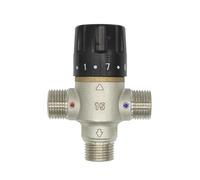 Válvula mezcladora de latón, válvula termostática energía Solar, grifo baño, Control del mezclador temperatura, DN15 DN20 DN25(DN25)