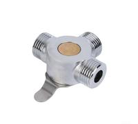 Válvula mezcladora fría caliente de 3/8 pulgadas para fregadero de cocina | Control manual de temperatura, construcción de latón, puertos de 1 cm, diseño resistente a fugas, kit de instalación rápida