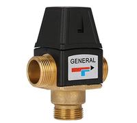 Válvula Mezcladora para Calentador de Agua DN20, Válvula Mezcladora Termostática, Interruptor de Automático de Agua Caliente para Ducha de Latón, de 35 A 60 ℃, para Grifos de Baño Y Cocina (macho)