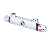 Válvula mezcladora termostática, con protección de temperatura segura de 38 ° C Mezclador termostático resistente y duradero Material de cobre multifunción para dormitorio y baño