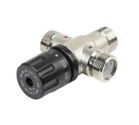 Válvula mezcladora termostática de calentador solar de 3/4 pulgadas DN20 de latón, regulador de agua fría caliente para colector de calefacción por suelo radiante y duchas
